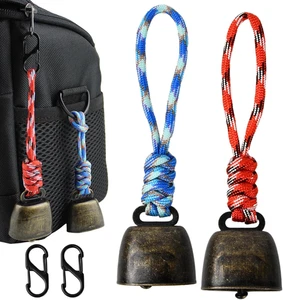 Set Di 2 Campanelli anti Orso, Campanella a Mano in Metallo, Campanaccio Vintage - Foto 1 di 7