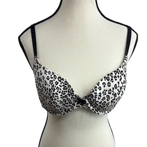 Sujetador Victoria’s Secret forrado Demi para mujer talla 38B estampado de leopardo con aros - Imagen 1 de 5