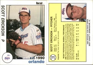 Scott Erickson 1990 Best Orlando Sun Rays #16 Card Orlando Sun Rays ** - Picture 1 of 1