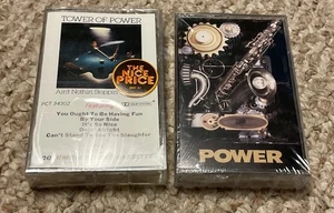 Tower of Power 2 Cassette lot POWER & Ain’t Nuthin’ Stoppin’ Us Now NEW & Sealed - Bild 1 von 7