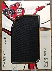Calvin Ridley 2019 IMMACULATE COLLECTION Player Worn Jersey /49 Atlanta Falcons - Picture 1 of 2