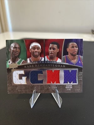 UD PREMIER 2007-08 RESTOS RAROS CUÁDRUPLE GRANATE, CARTER, MCGRADY, MARION #11/50 Foto 1 de 2