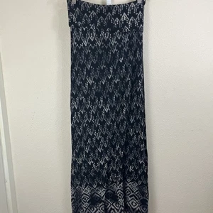 Maxi gonna vintage Y2K Billabong media pieghevole boho festival surf crush spiaggia - Foto 1 di 4