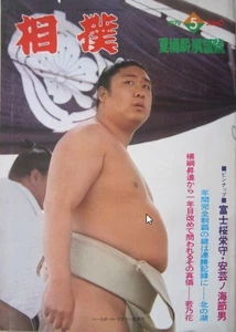 Sumo Wakanohana 1979 Maggio Programma Eventi Estivi Vintage con danni da sole - Foto 1 di 3