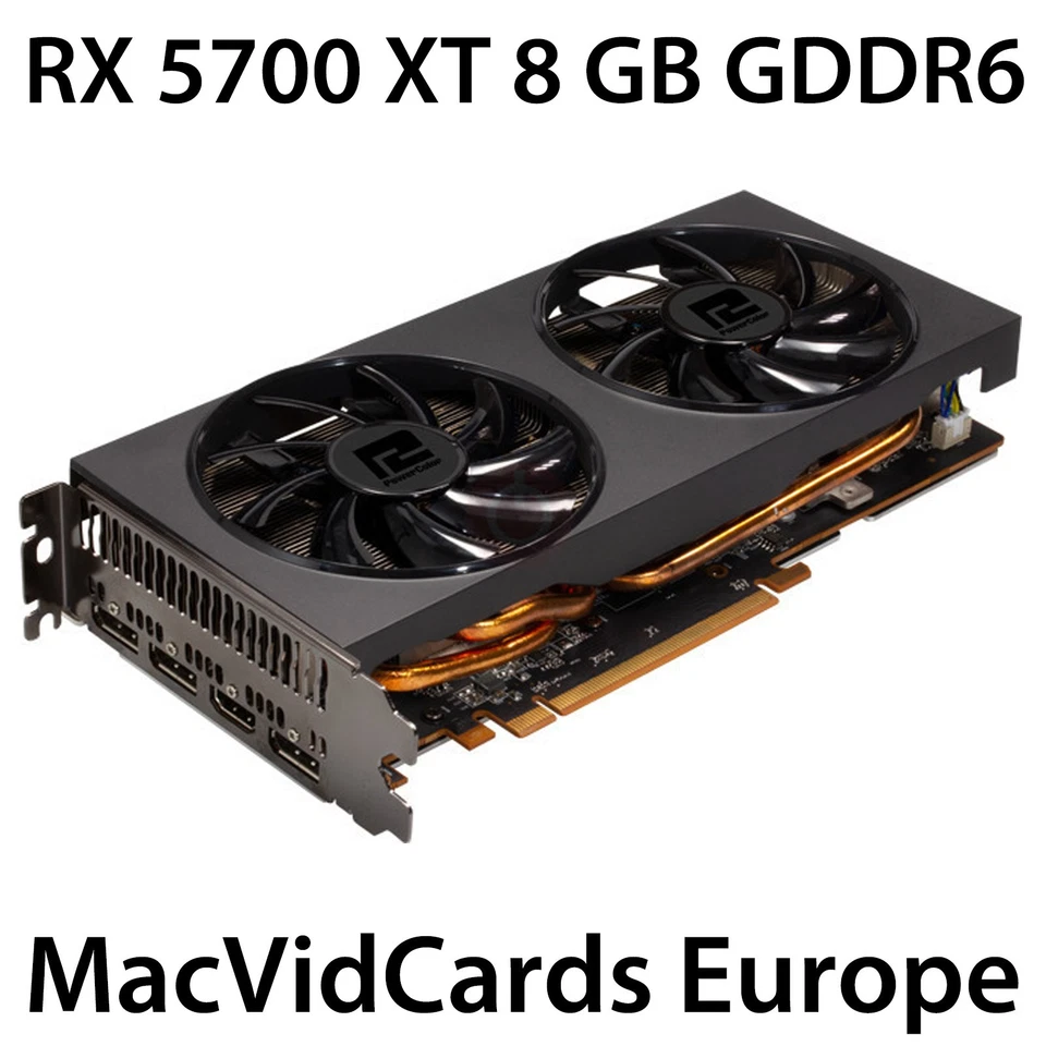 MacVidCards AMD Radeon RX5700 XT 8GB GDDR6 Upgrade for Apple Mac Pro 3,1/4,1/5,1 - Image 1 of 1