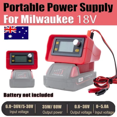 Portable DC Power Supply Adjustable Voltage For Milwaukee 18V m 18 Batteries AU - image 1 of 4