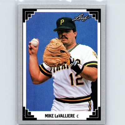 1991 Leaf - Mike LaValliere #15 - Pittsburgh Pirates - Image 1 of 2