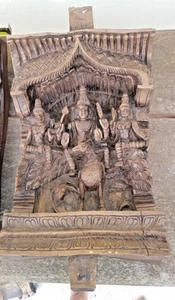 Shiva and Parvati Wedding? India Mythology Wallhanging Ram - Seetha Relief - Picture 1 of 13