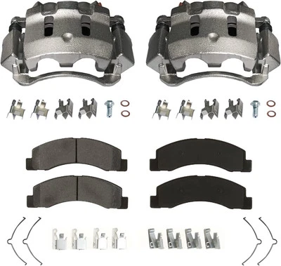 Pinzas de freno delanteras de eje Detroit y pastillas de freno para Ford F-2 1999-2004 Foto 1 de 4