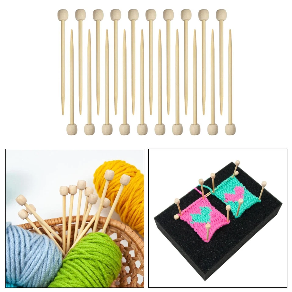 Bamboo Knitting  Set Carbonized 2.76" Knit Needle Set - image 1 of 1