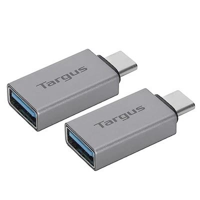 TARGUS® USB-C TO USB-A ADAPTERS, SILVER, PACK OF 2 ADAPTERS, ACA979GL - Image 1 of 4