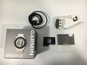 Garmin Approach S62 Premium GPS Orologio Golf Bianco Touchscreen ad Alta Precisione - Foto 1 di 3