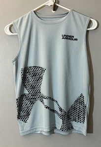 Jungen Under Armour YM ärmellos grau Heatgear Active Tank Jugend Medium - Bild 1 von 3
