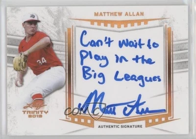 2019 Leaf Trinity Auto Inscriptions Matthew Allan #A-MA1 Auto - Image 1 of 2