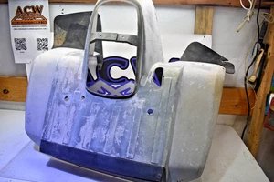 B5-12 Front Fender Cover Plastic Rough 87 Yamaha Moto 4 350 YFM 1987 ATV Quad - Picture 1 of 23