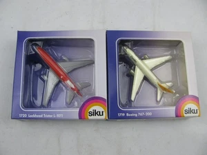 255| Siku Set 2 Flugzeuge 1719 Boeing 767-200 + 1720 Lockheed Tristar L-1011 - Bild 1 von 3