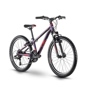 MTB Fahrrad Mädchen 9-11 Jahre Fourray 1.0 24 21v Violett/Rot R1000003230 Raym - Bild 1 von 1