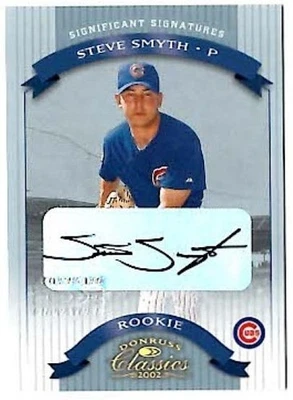 STEVE SMYTH Cubs ~ 2002 Donruss Classics AUTOGRAPHED RC #/ed ~ FREE SHIPPING - Image 1 of 2