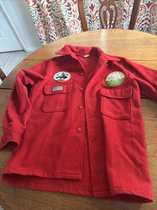 Pfadfinder offizielle rote Jacke Deer Park NY Shinnecock Lodge Schlafanzug Kapitel R-1 - Bild 1 von 7