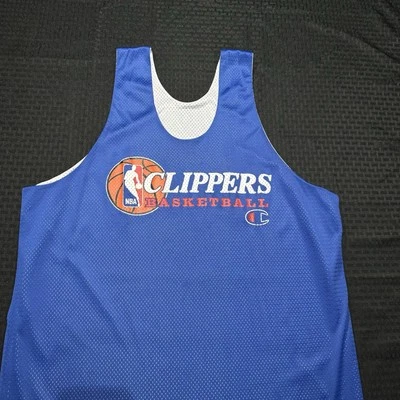 Los Angeles Clippers Vintage 90s Y2K NBA Practice Jersey Champion XXL 2XL Mens - Image 1 of 4