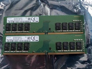 Pair 2 Tested GOOD Samsung 2x 8GB DDR4 2666 M378A1K43CB2 RAM DIMM module 16GB - Picture 1 of 3