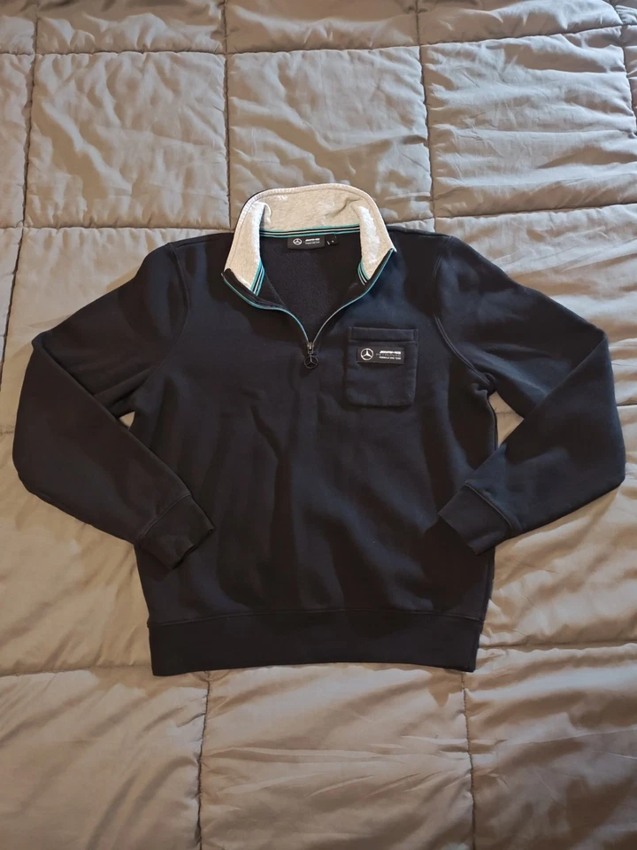 Suéter con cremallera 1/4 para hombre Mercedes AMG Petronas F1 Foto 1 de 4