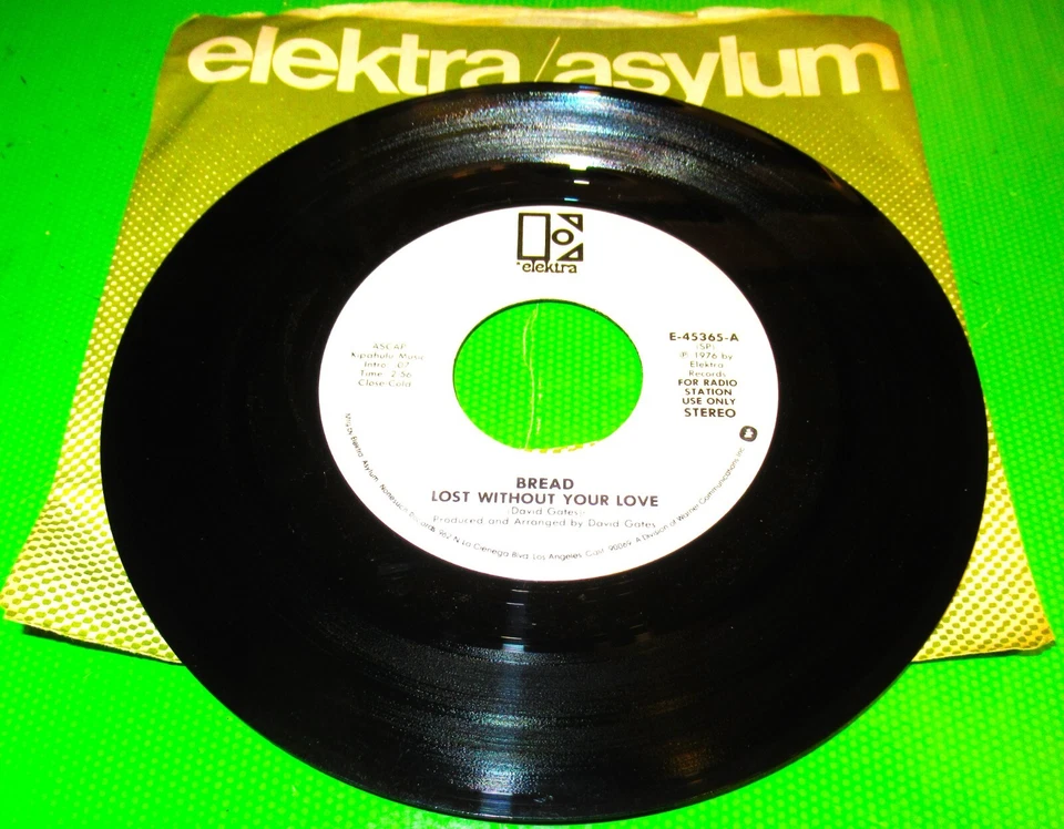 Bread, Lost Without Your Love, (Promo) / Bread, Lost Without Your Love - Image 1 of 1