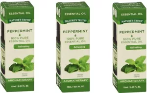 Nature's Truth Aromatherapy 100% Pure Essential Oil Peppermint 0.51 oz (3 Pack) - Picture 1 of 1