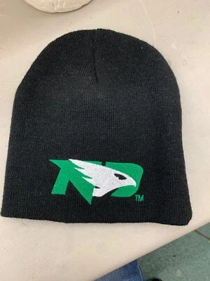 vintage stocking hat UND Fighting Hawks North Dakota ski retro tuque cap beanie - Image 1 of 3