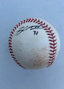 Signed MLB Game Used Baseball, Cedric Mullins, Anthony Santander, and 3 more - Picture 1 of 8