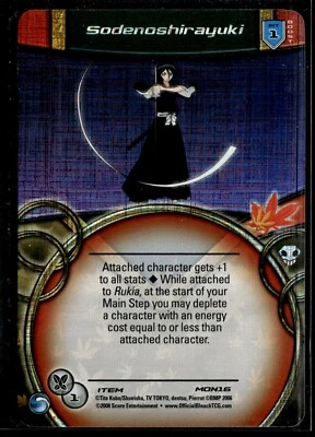 Sodenoshirayuki MON16 Holo Foil Trading Card Game Bleach TCG Portal 1st Ed NM - Image 1 of 2