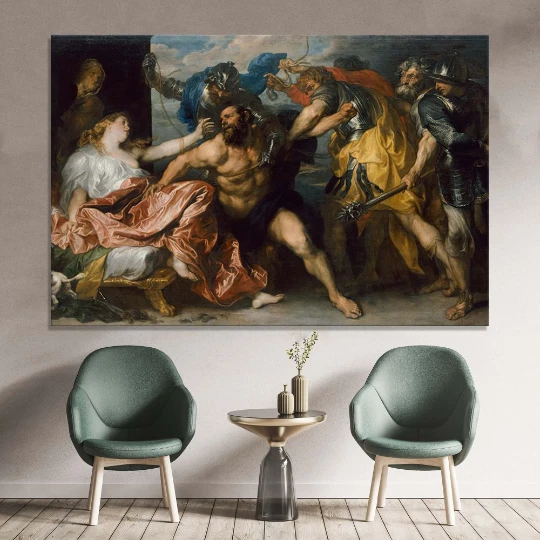 Classical Mythology Canvas Wall Art – Rubens Style Renaissance Print - Image 1 of 4