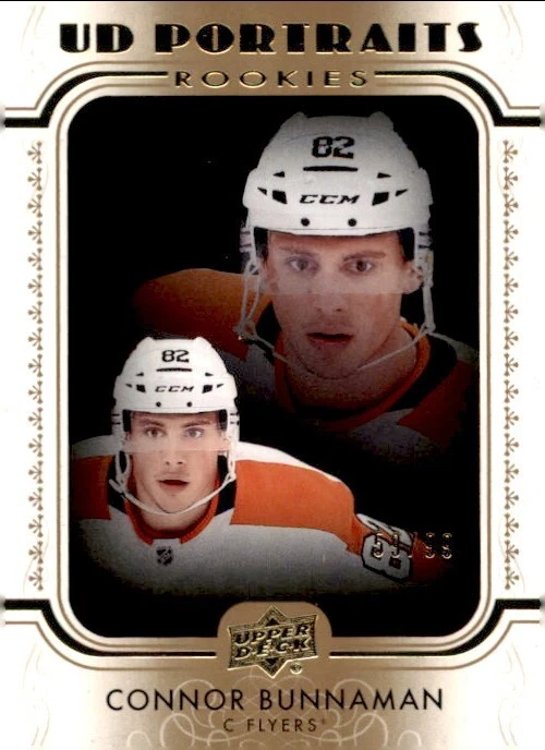 2019-20 Upper Deck Portraits Connor Bunnaman Gold #55 59/99 - Image 1 of 1