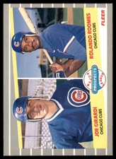 1989 Fleer Joe Girardi/Rolando Roomes Rookie Chicago Cubs #644