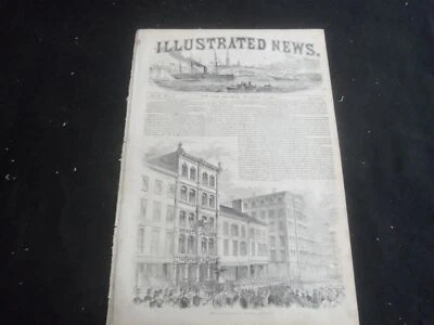 1853 NOVEMBER 12 ILLUSTRATED NEWS MAGAZINE - FIREMAN'S CELEBRATION - B 5531X - Image 1 of 4