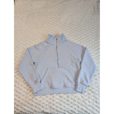 Danskin Quarter Zip Pullover Sweatshirt Athletic Top Light Blue M/M - Image 1 of 4
