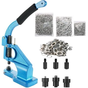 Kit utensili punzonatrice macchina occhiello pressa manuale occhiello 3 matrici #0 #2 #4 per bandiera banner - Foto 1 di 6
