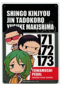 Alfombrilla de ratón de plástico delgado Yowamushi Pedal anime Makishima Yuusuke Yusuke Jin Shingo - Imagen 1 de 2