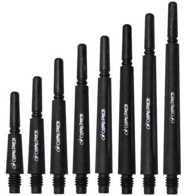 COSMO DARTS COSMO DART SHAFTS CARBON NORMAL-SPINNING C-BLACK - SET OF 4