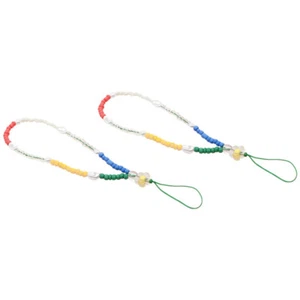 2 Pcs Mobile Phone Straps Cell Charm Anti-lost Lanyard Wrist Chain - Zdjęcie 1 z 12