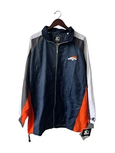 vintage starter denver broncos windbreaker jacket mens size XL deadstock NWT 90s - Picture 1 of 11