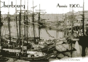 CP - Cherbourg - 1900s - dock fishing boats - Picture 1 of 1