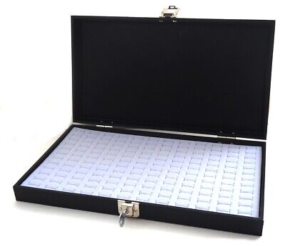 1 Wholesale Solid Top Lid Gray 144 Ring Display Portable Storage Boxes Case • 39.99$