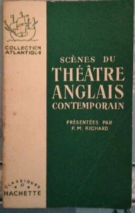 Scènes du théâtre anglais contemporain | P.M.Richard | Bon état - Imagen 1 de 1