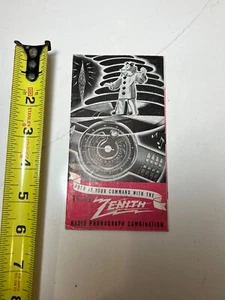 RARE 1939 ZENITH RADIO PHONOGRAPH SALES BROCHURE BLACK DIAL - Picture 1 of 3