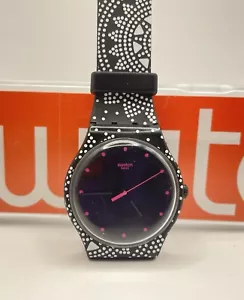 Swatch MAGIC DOTS! ¡Nuevos caballeros con banda de silicona con micro patrón GLOW! NUEVO EN CAJA - ¡RARO! - Imagen 1 de 6
