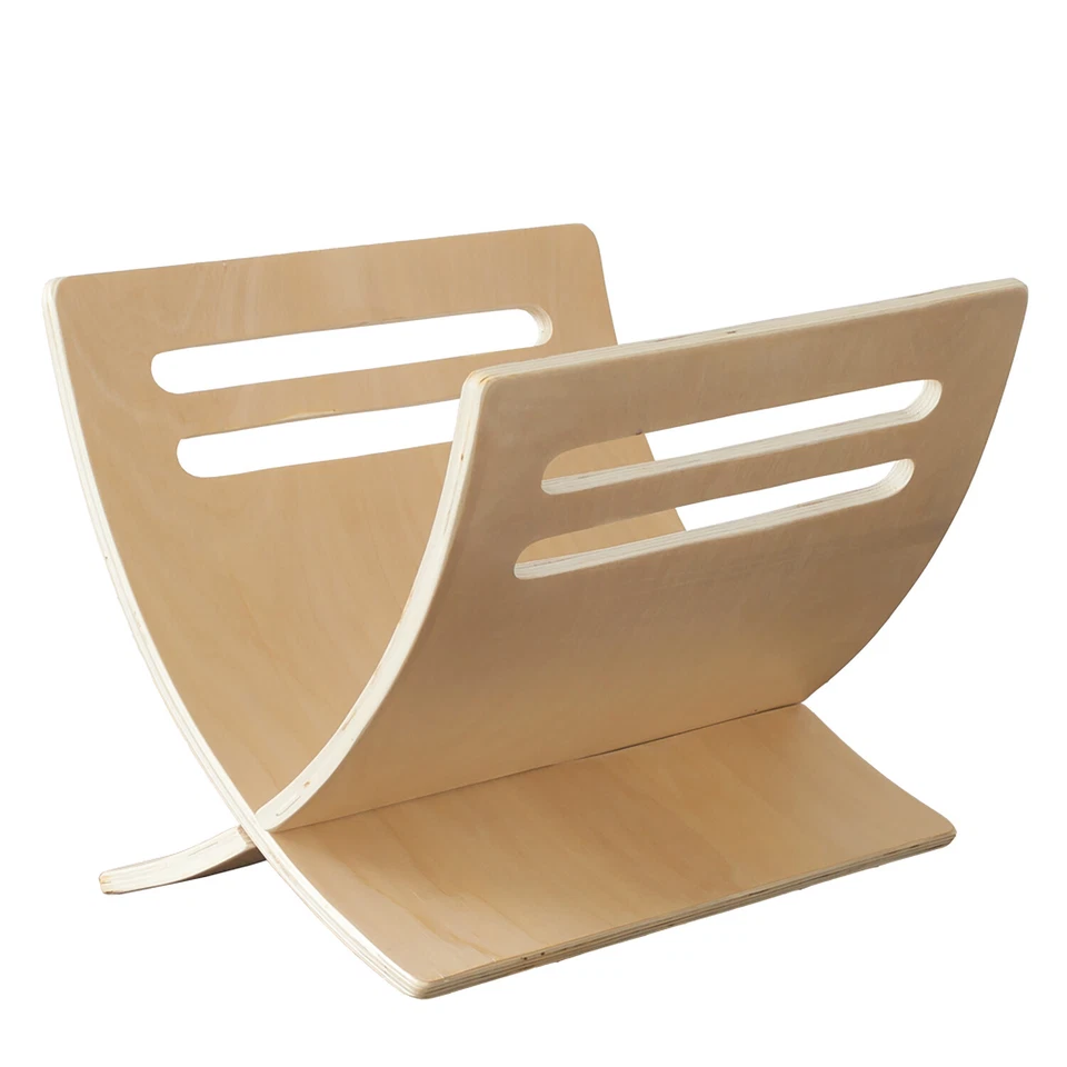 Zeitungsständer Zeitschriftenhalter Zeitungshalter Holz Ablage Natur Homestyle4u - Bild 1 von 4