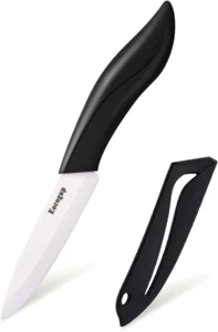 Paring Knife, Large Handle and Super Sharp Ceramic Knife Blade of 4 Inch,Rust Pr - Picture 1 of 12