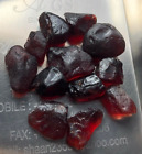 101.35 ct red garnet lot for faceted
