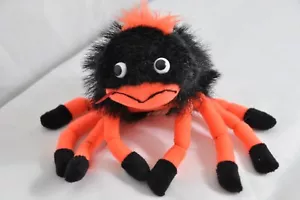 orange and black plush spider emrad creations seasonal sensations 6" - Picture 1 of 4